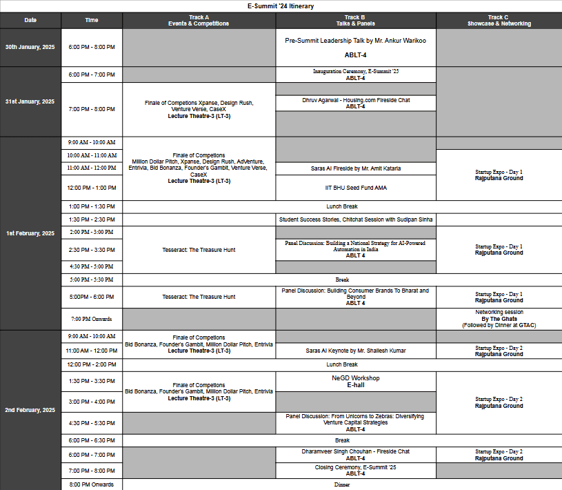 schedule